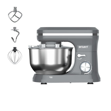DYLECT® BetterMix Stand Mixer for Home | 1300W Powerful Motor | 5L Removeable Bowl | 8 Speed + Pulse Function | Dough Hook, Whisk, Beater & Splash Guard | Anti-Skid Design | Planetary Motion