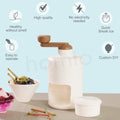 Portable Ice Crusher Machine with Ice Box Mold for Home | Manual Ice Shaver Snow Cone Ice Gola Cocktails Slush Maker | Grinder Machine BPA Free Ice Hand-Cranked for Kitchen Gadgets Ice Blender
