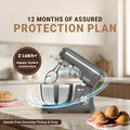 DYLECT® BetterMix Stand Mixer for Home | 1300W Powerful Motor | 5L Removeable Bowl | 8 Speed + Pulse Function | Dough Hook, Whisk, Beater & Splash Guard | Anti-Skid Design | Planetary Motion