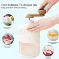 Portable Ice Crusher Machine with Ice Box Mold for Home | Manual Ice Shaver Snow Cone Ice Gola Cocktails Slush Maker | Grinder Machine BPA Free Ice Hand-Cranked for Kitchen Gadgets Ice Blender