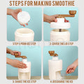 Portable Ice Crusher Machine with Ice Box Mold for Home | Manual Ice Shaver Snow Cone Ice Gola Cocktails Slush Maker | Grinder Machine BPA Free Ice Hand-Cranked for Kitchen Gadgets Ice Blender